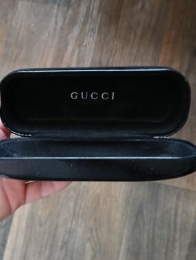 Gucci Black Hard Shell Sunglasses Eyeglasses Case.